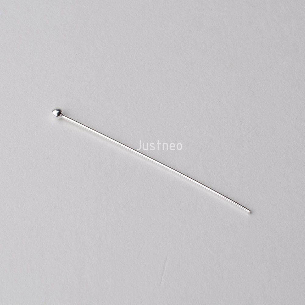 Pin Kepala Bola Perak Sterling - Jewelry Making Head Pins ulasan dan harga