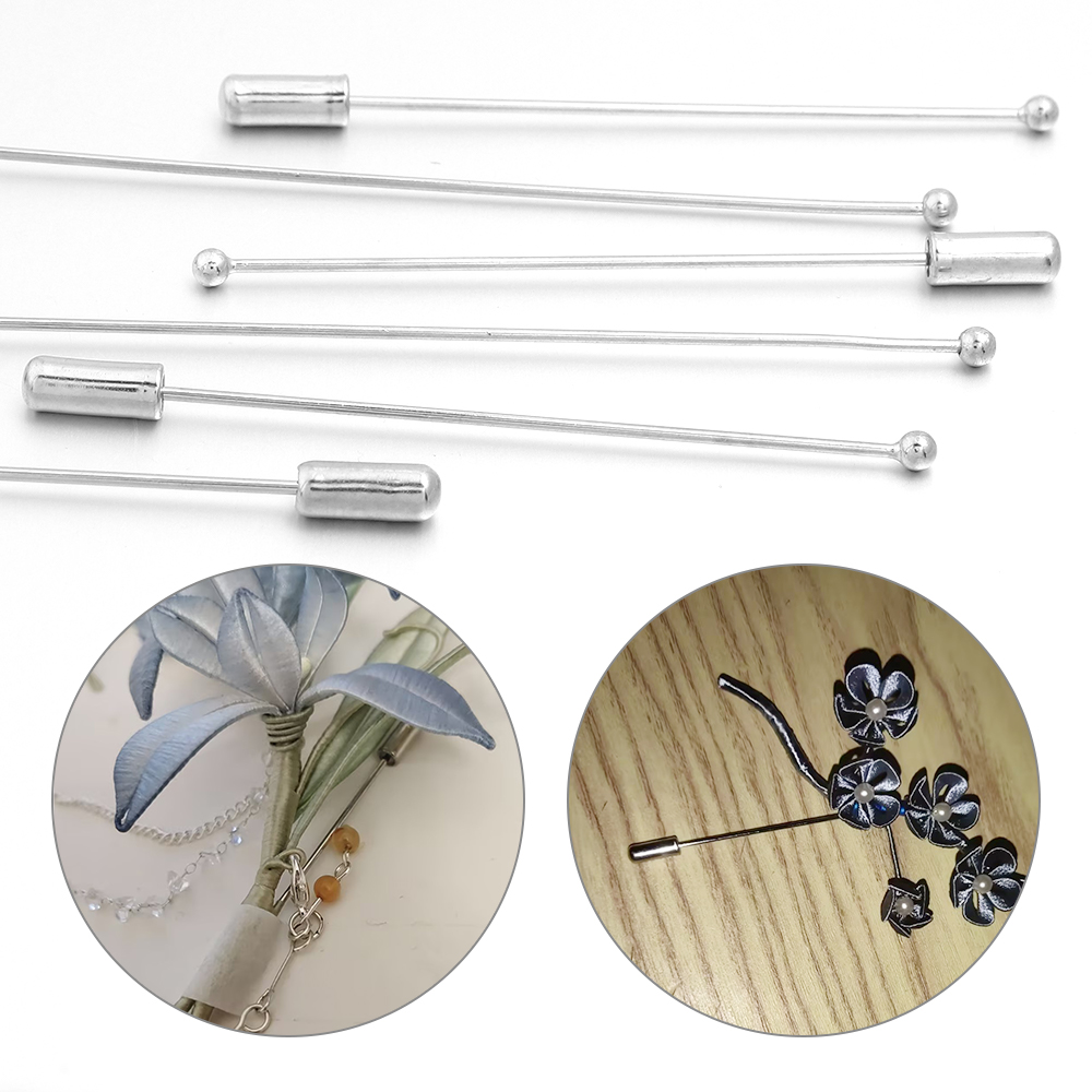 10pcs/lot 60/90cm Bros Peniti  - Jewelry Making Head Pins ulasan dan harga