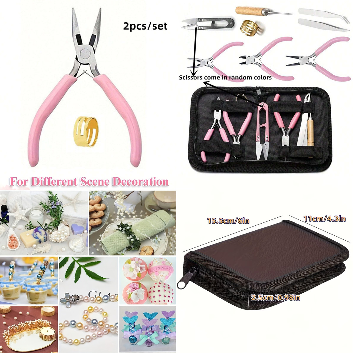 8 buah/set, 2 buah/set Set Ala - Jewelry Making For Seniors ulasan dan harga