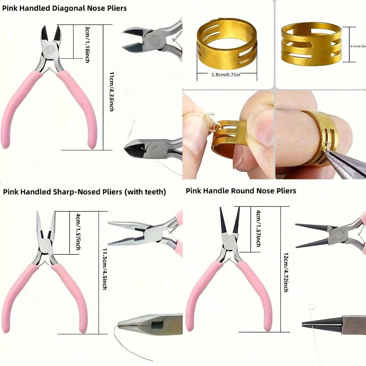 8 buah/set, 2 buah/set Set Ala - Jewelry Making For Seniors ulasan dan harga