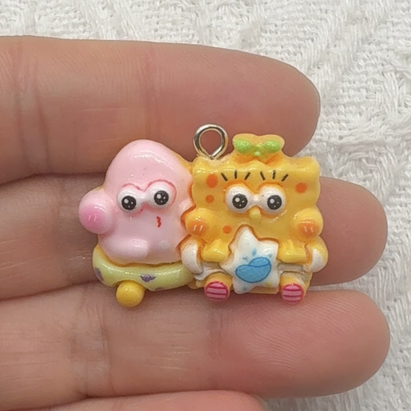 10 buah liontin resin kartun,  - Jewelry Making Pendants ulasan dan harga