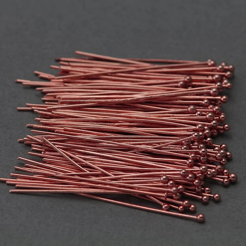 Kawat Ball Headpin Isi Emas Ro - Jewelry Making Head Pins ulasan dan harga