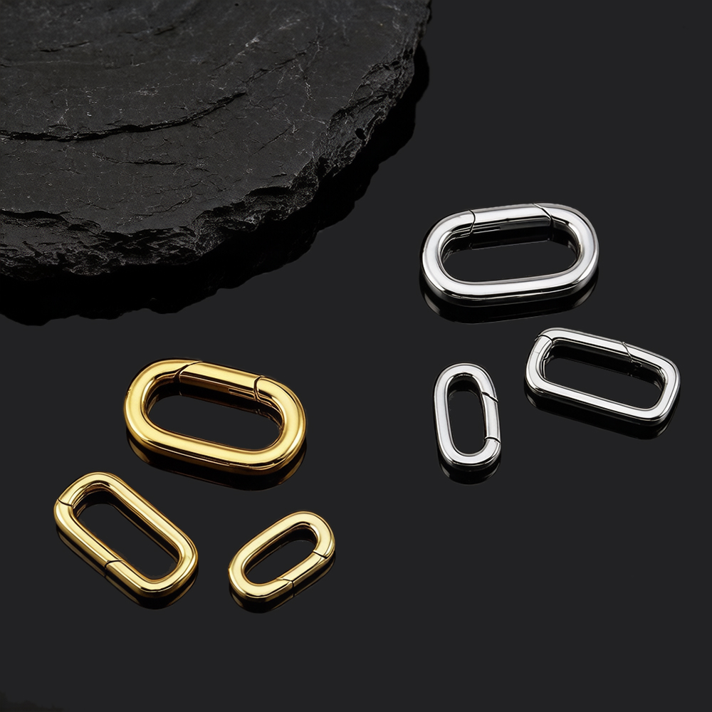 2pcs Pengait Kalung Oval Berla - Jewelry Making Findings ulasan dan harga