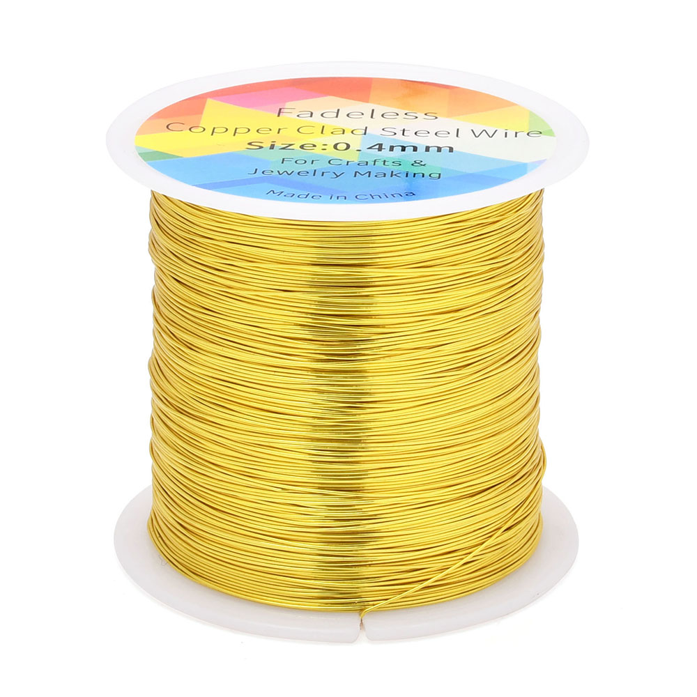 100M/328ft Kawat Baja Berlapis - Jewelry Making With Copper Wire ulasan dan harga