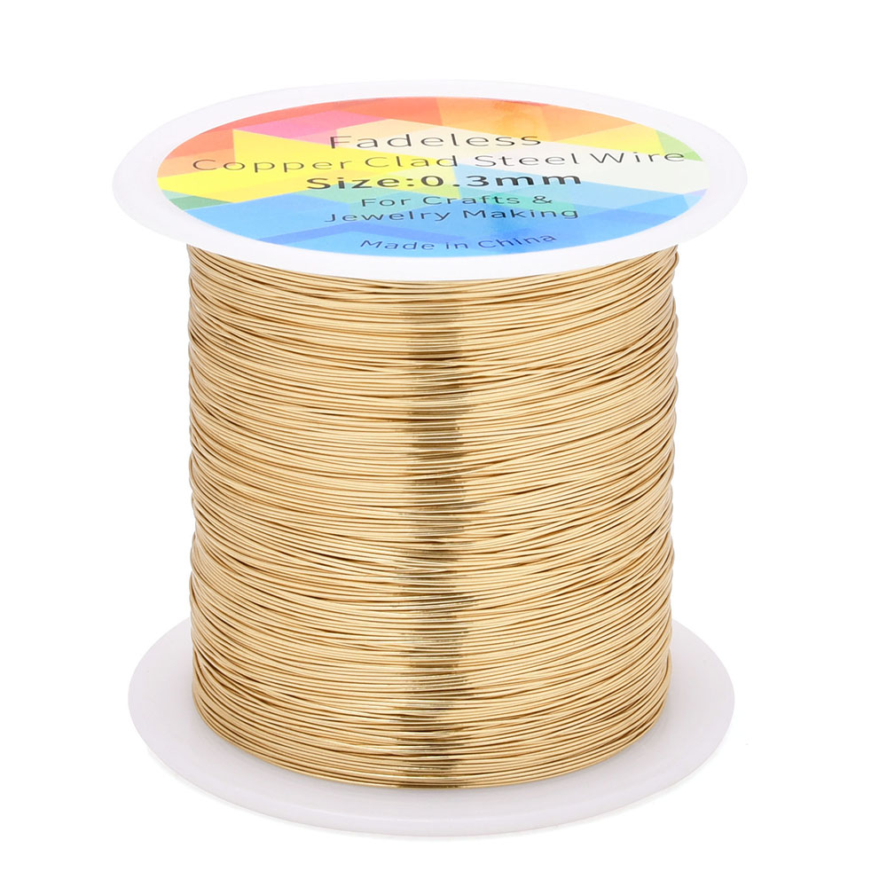 100M/328ft Kawat Baja Berlapis - Jewelry Making With Copper Wire ulasan dan harga