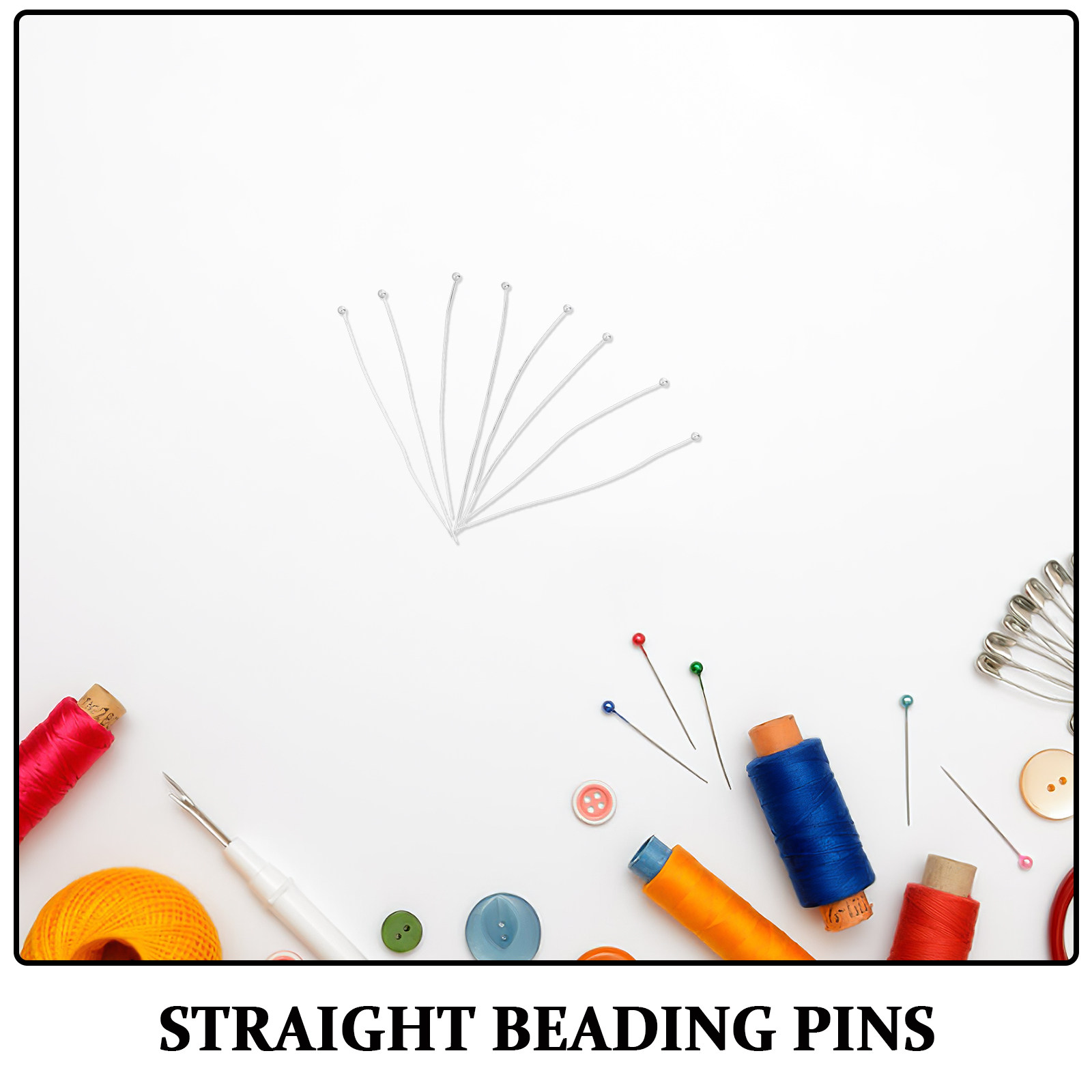 200Pcs Pin Kepala Bola Logam F - Jewelry Making Head Pins ulasan dan harga